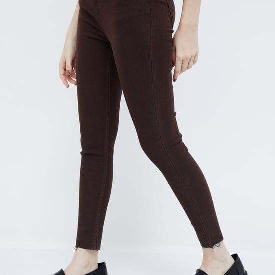 ginger women solid skinny fit jeans