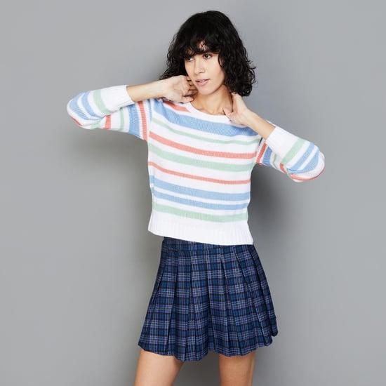 ginger women striped pullover sweater