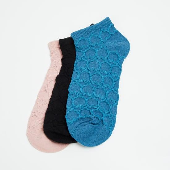 ginger women textured socks - pack of 3