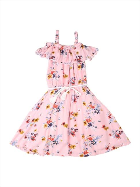 gini & jony kids pink floral print dress
