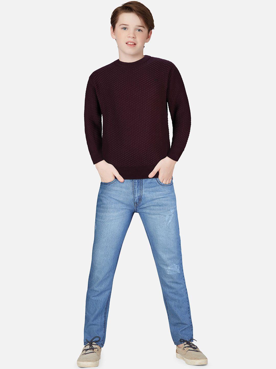 gini and jony boys cable knit wool pullover sweater