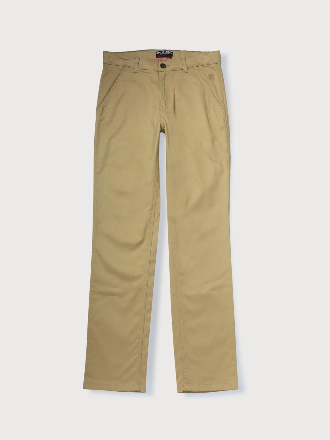 gini and jony boys cotton chinos trousers