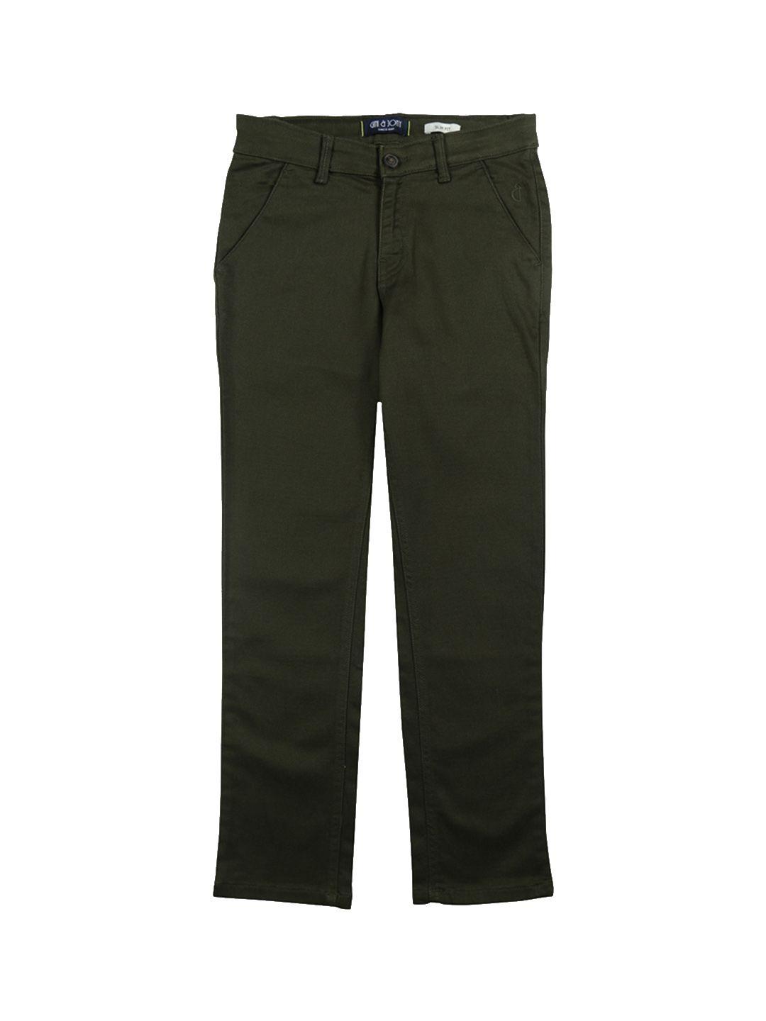 gini and jony boys mid-rise cotton trousers