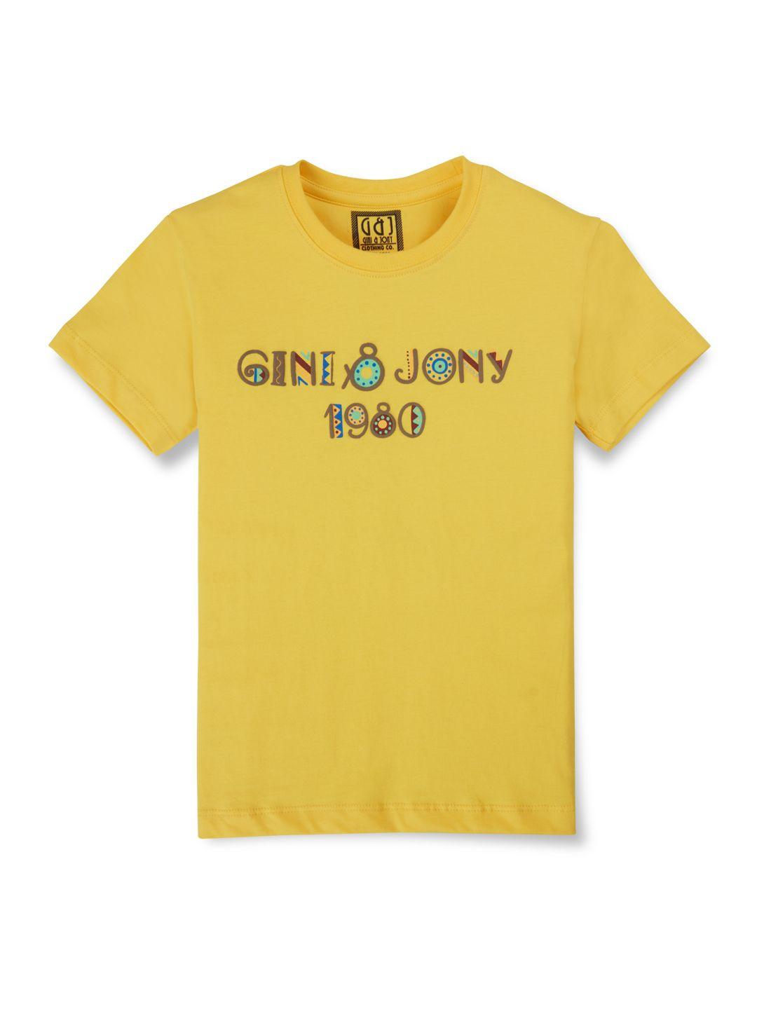 gini and jony boys raw edge t-shirt