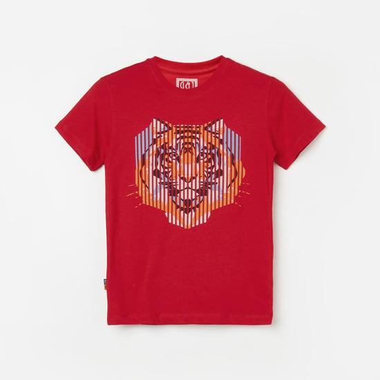 gini & jony boys tiger printed t-shirt