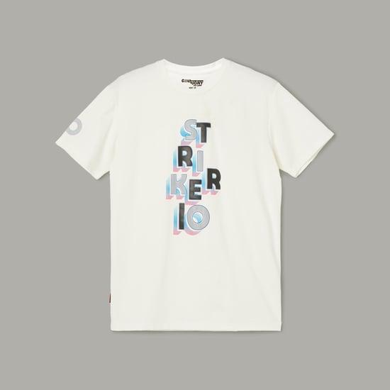 gini & jony boys typographic print t-shirt