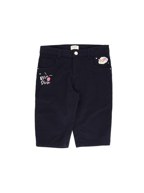 gini & jony kids blue printed capris