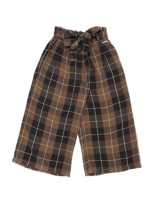 gini & jony kids brown plaid capris