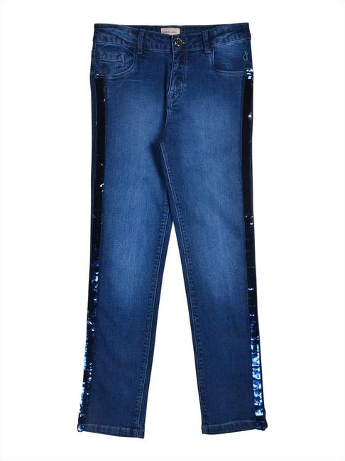 gini & jony kids navy embellished jeans