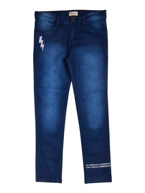 gini & jony kids navy washed jeans