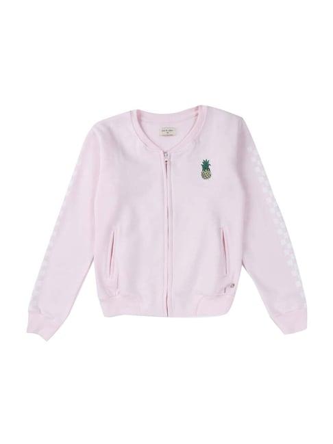 gini & jony kids pink cotton printed jacket