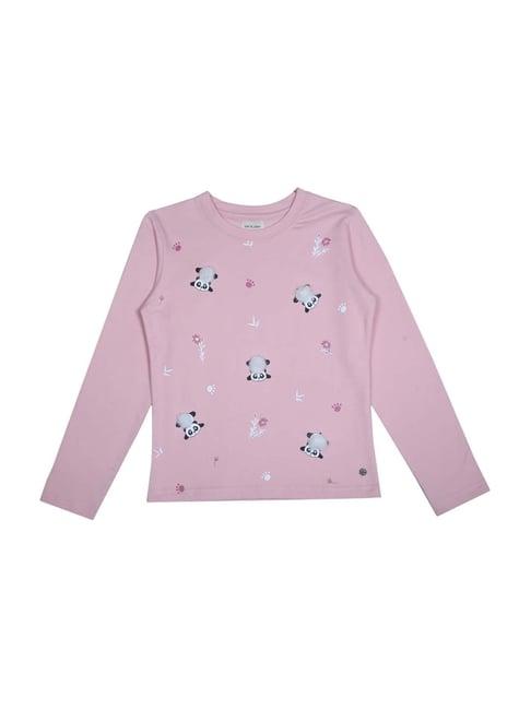 gini & jony kids pink cotton printed top