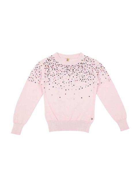 gini & jony kids pink embellished sweater