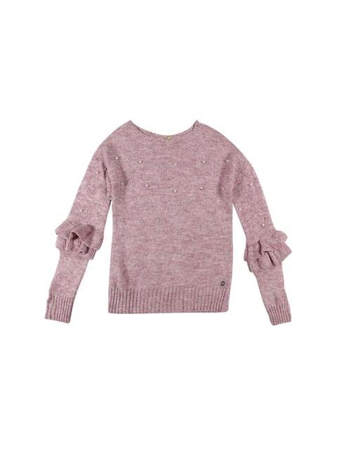 gini & jony kids pink embellished sweater