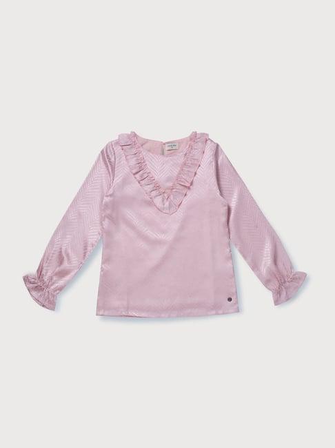 gini & jony kids pink regular fit top