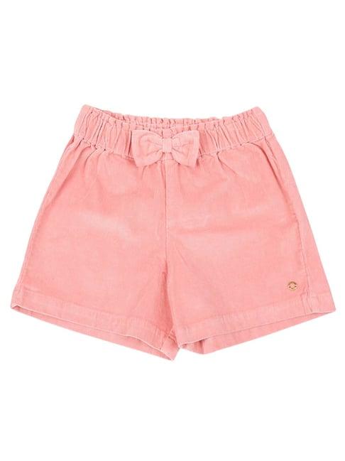 gini & jony kids pink solid shorts