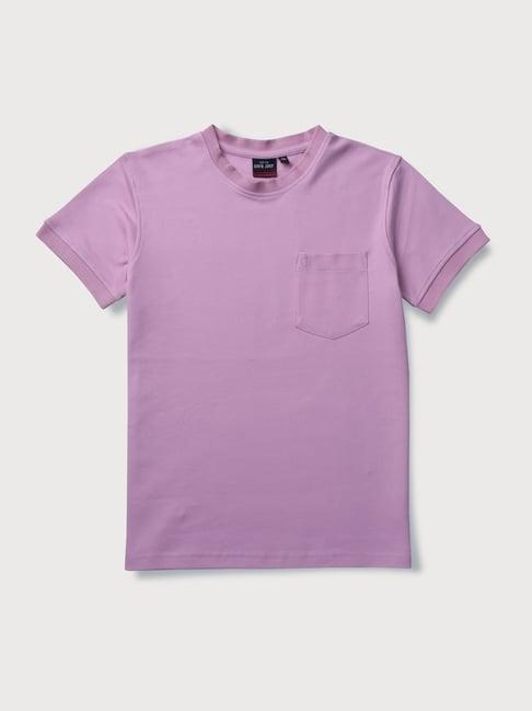 gini & jony kids purple cotton regular fit t-shirt