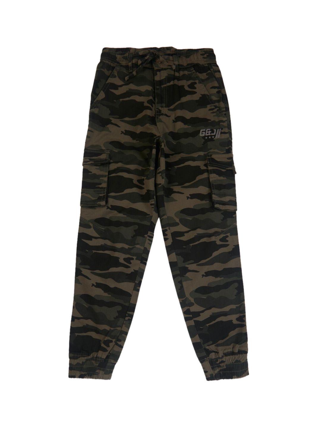 gini and jony boys camouflage printed cargos