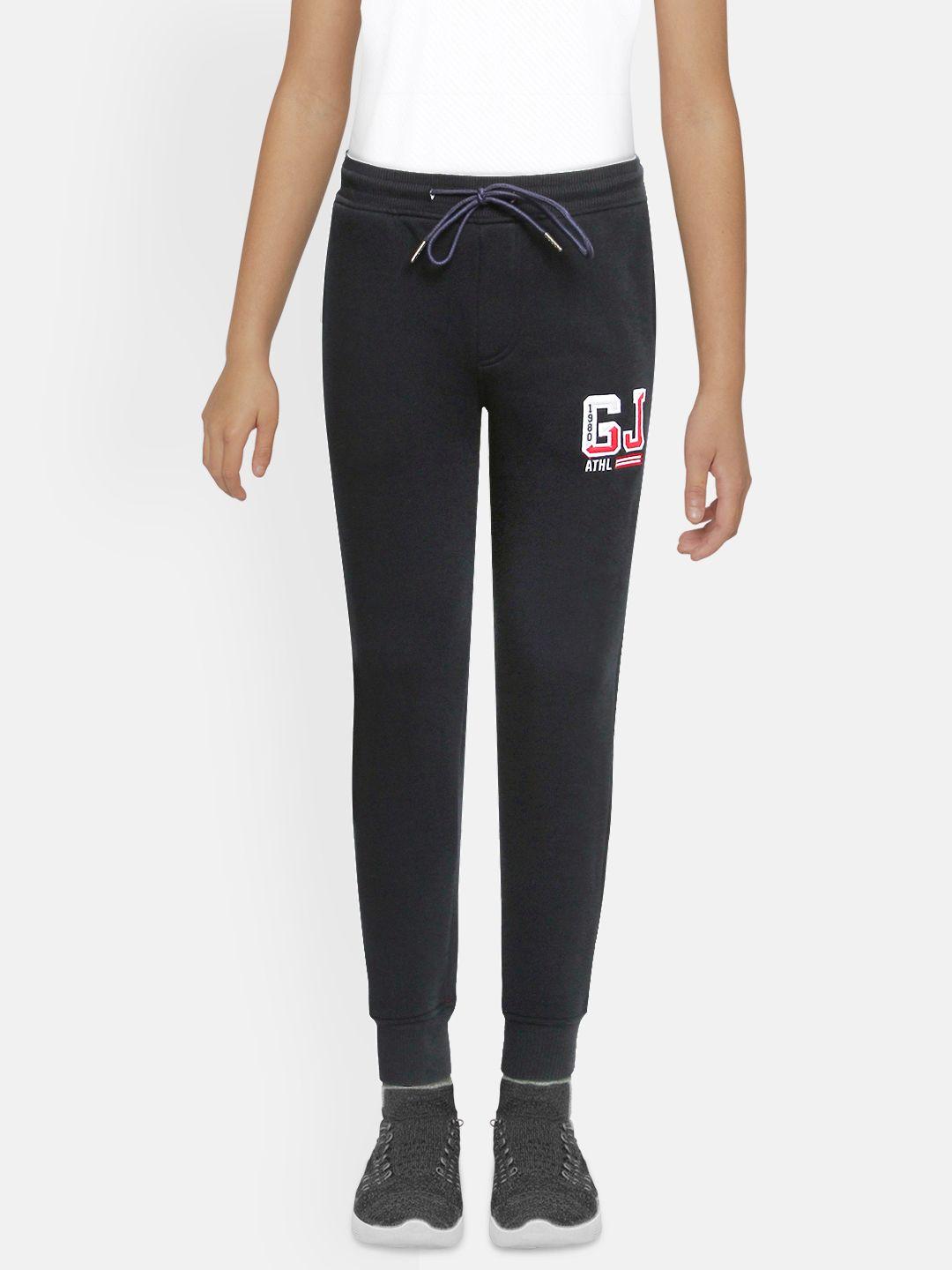 gini and jony boys charcoal grey solid joggers