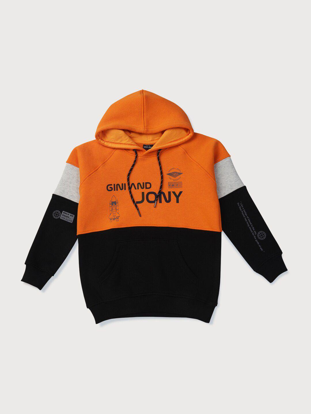 gini and jony boys colourblocked sweatshirt