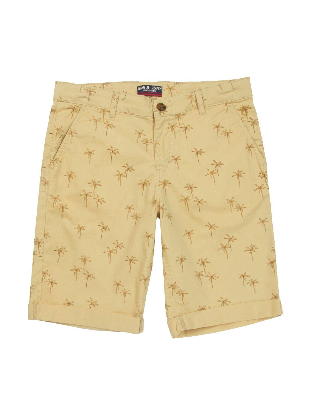 gini and jony boys conversational printed cotton shorts