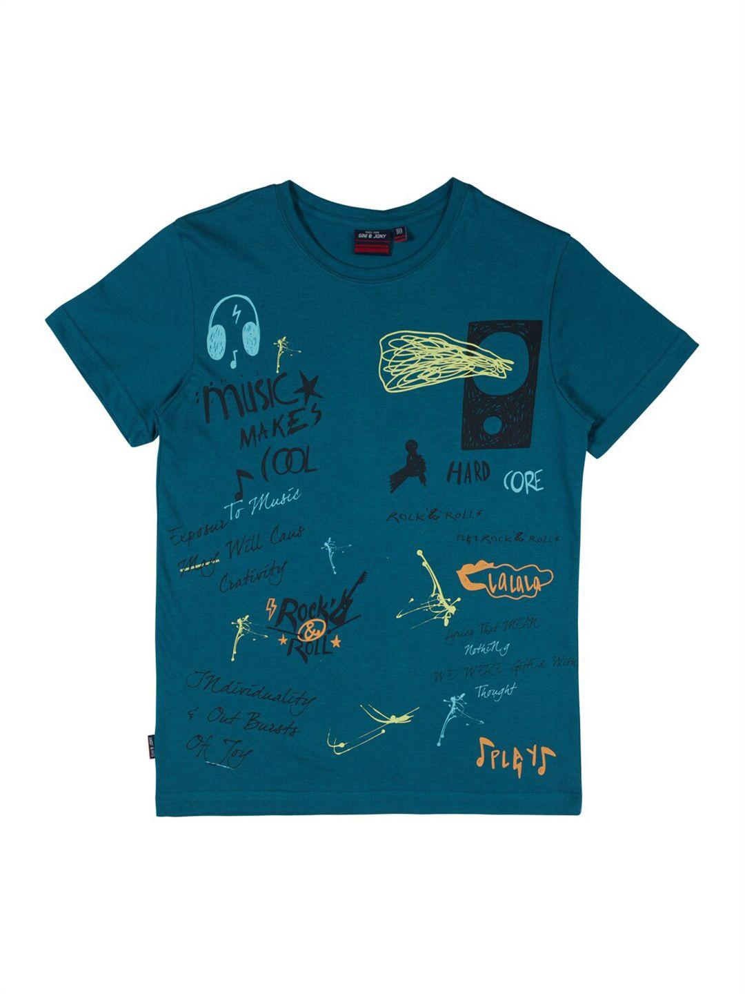 gini and jony boys cotton printed t-shirt