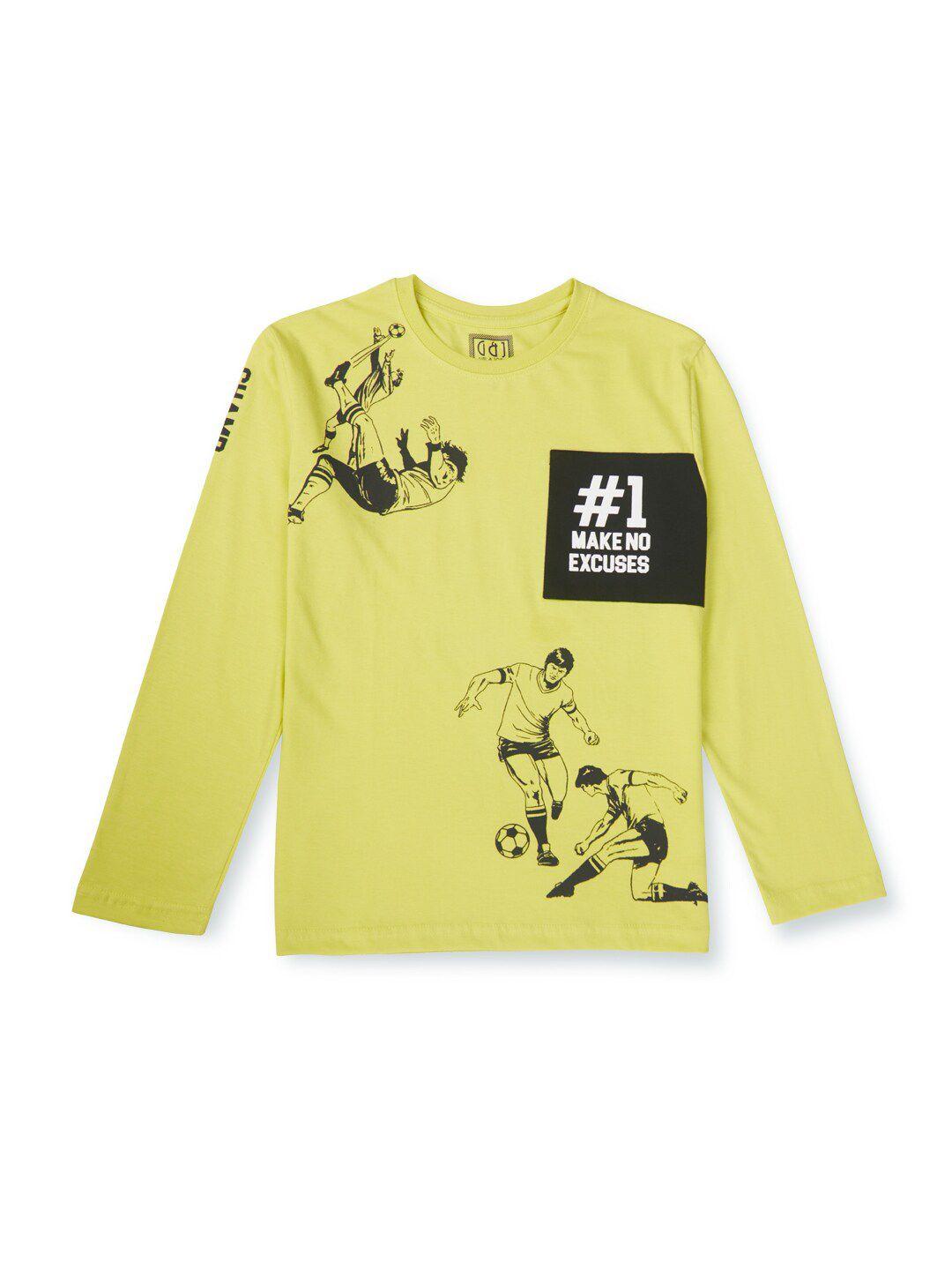 gini and jony boys graphic printed cotton t-shirt