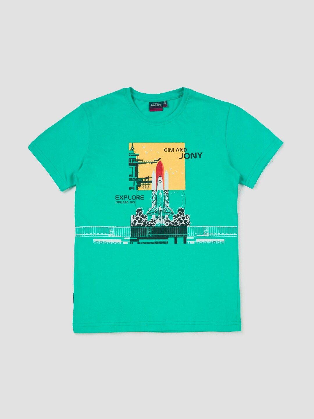 gini and jony boys graphic printed t-shirt