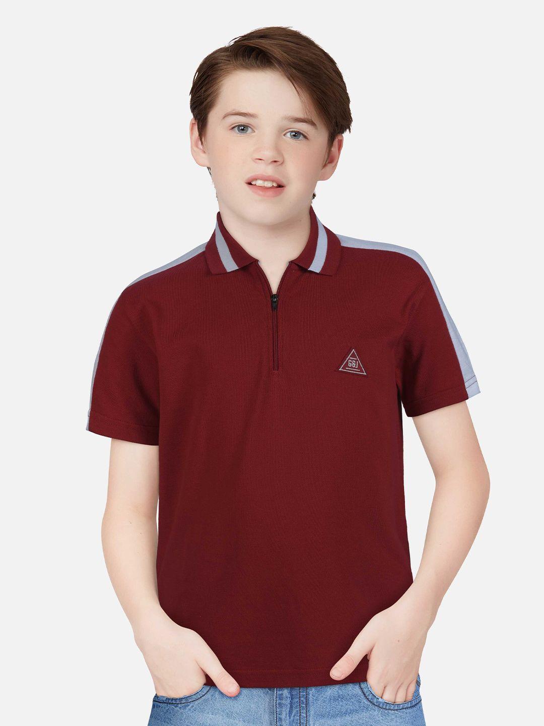 gini and jony boys infants polo collar pure cotton t-shirt