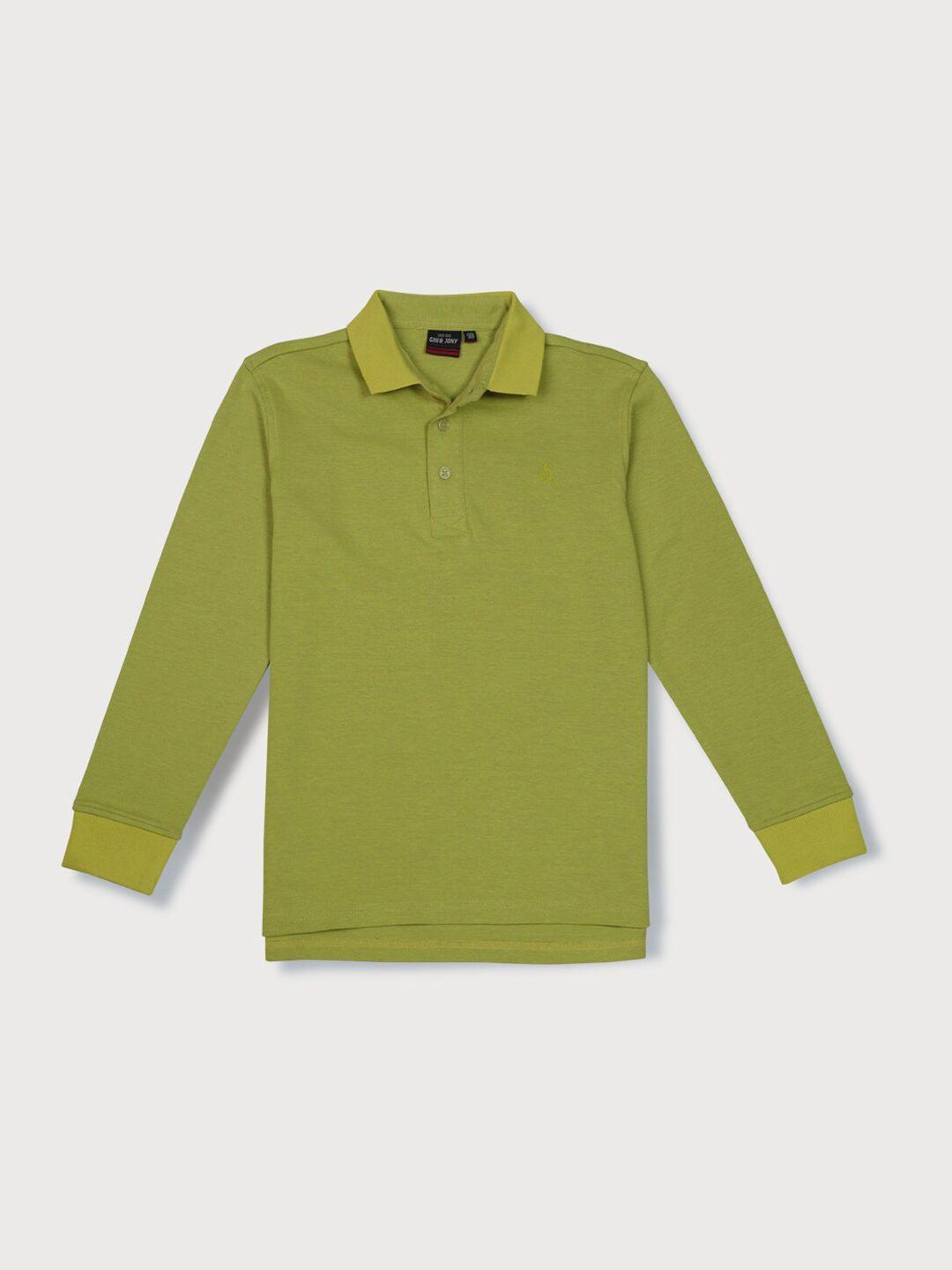 gini and jony boys polo collar cotton t-shirt