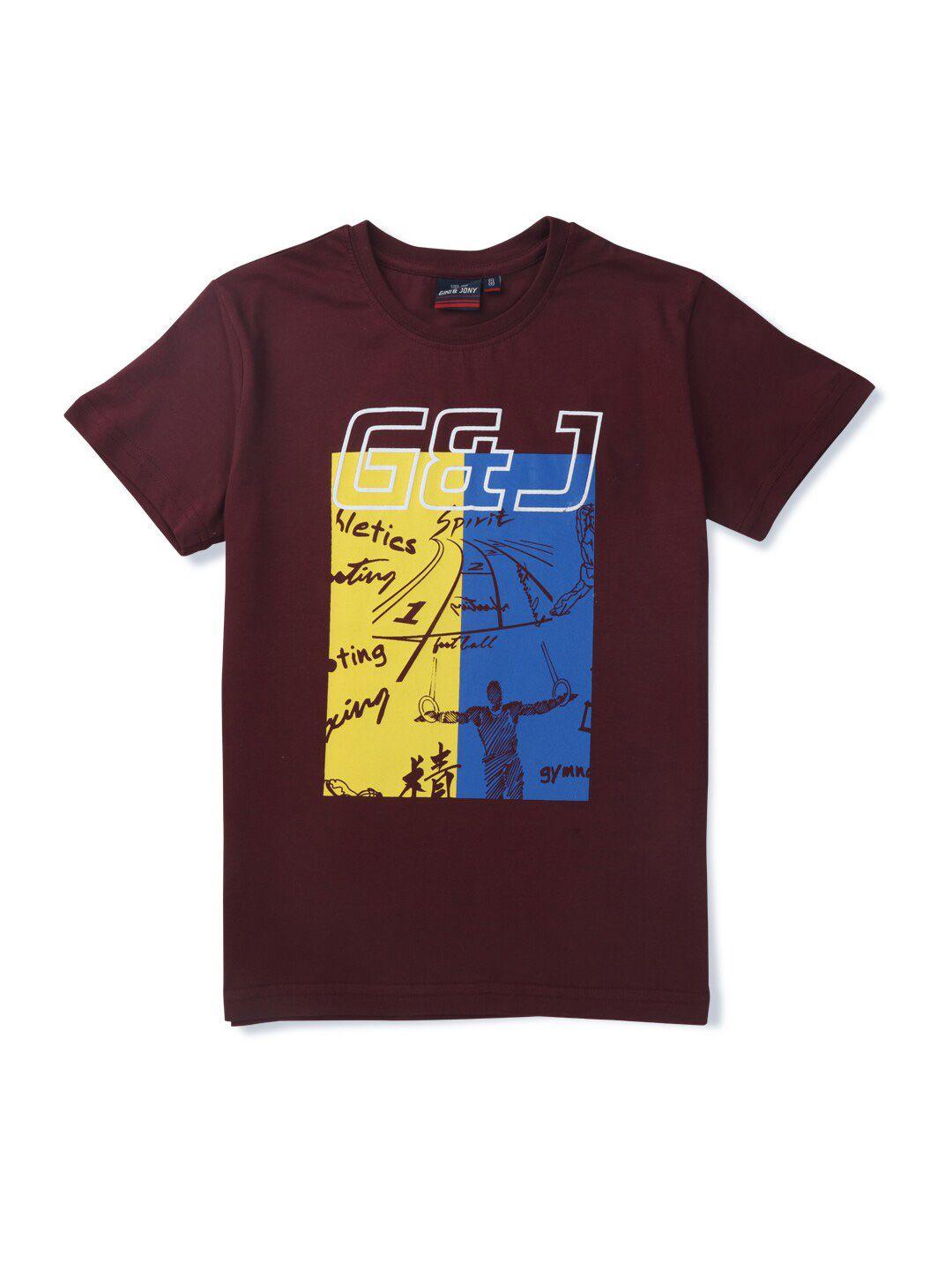 gini and jony boys printed short sleeves cotton t-shirt