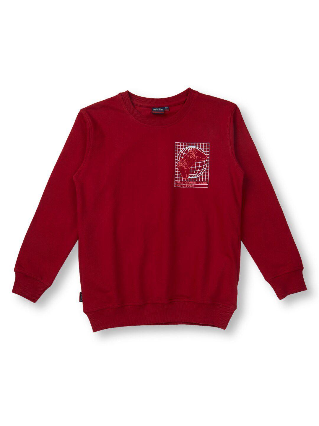 gini and jony boys printed sweatshirt