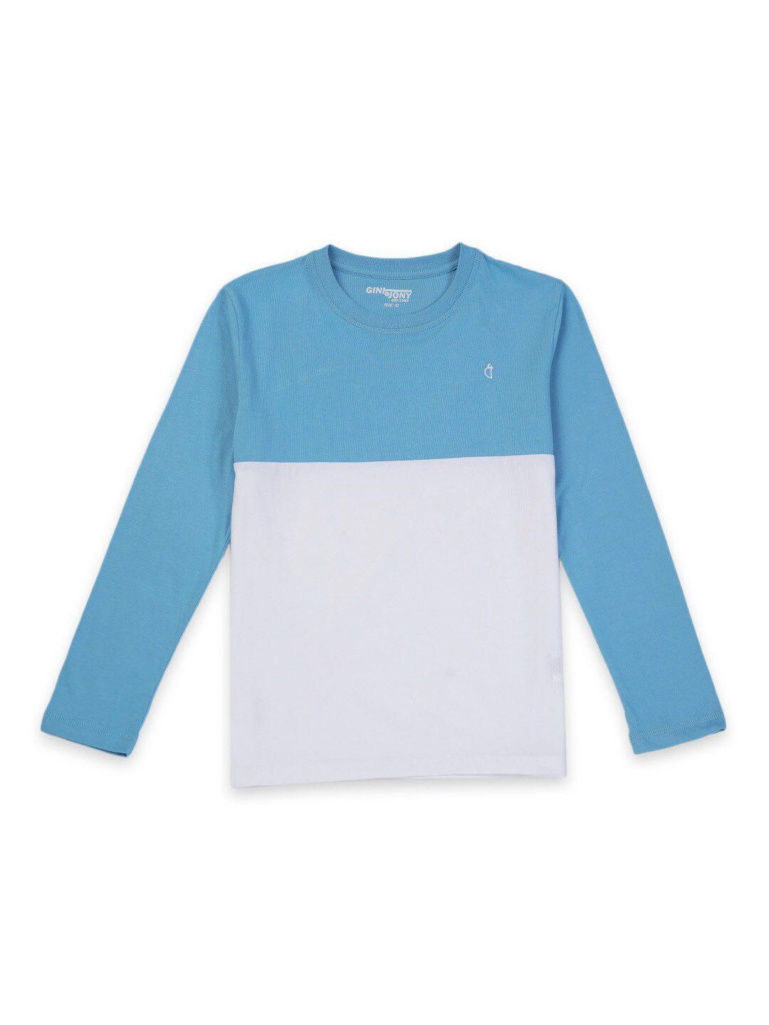 gini and jony boys round neck cotton t-shirt