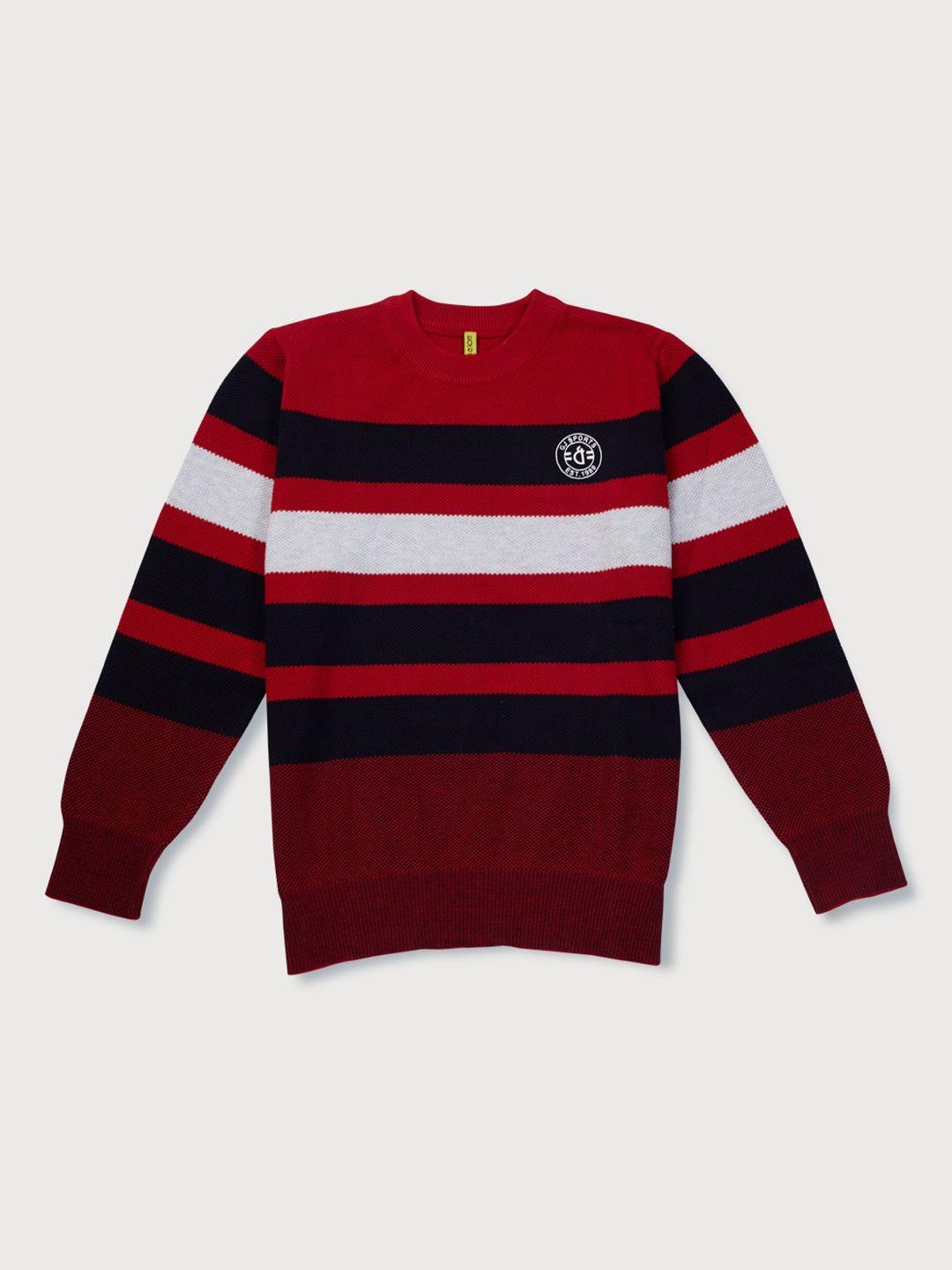 gini and jony boys striped cotton pullover sweater