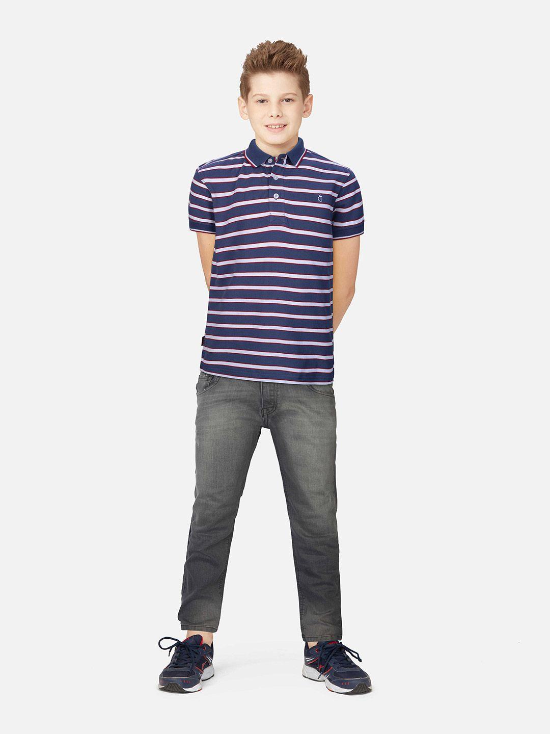 gini and jony boys striped cotton t-shirt