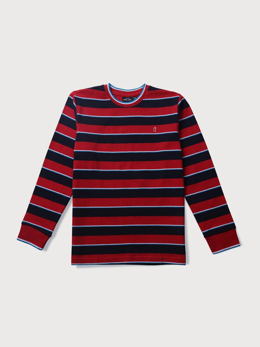 gini and jony boys striped cotton t-shirt