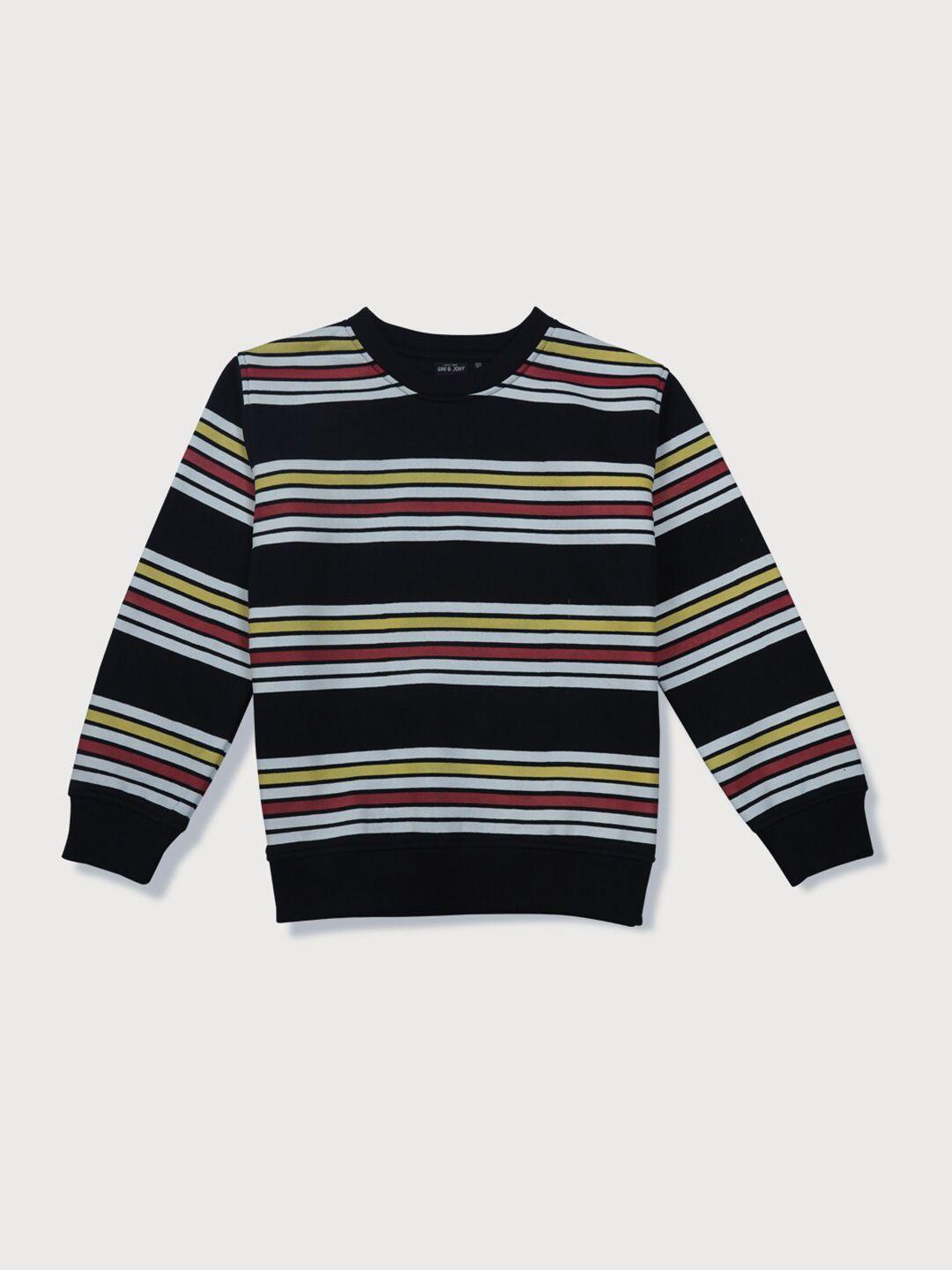 gini and jony boys striped sweatshirt