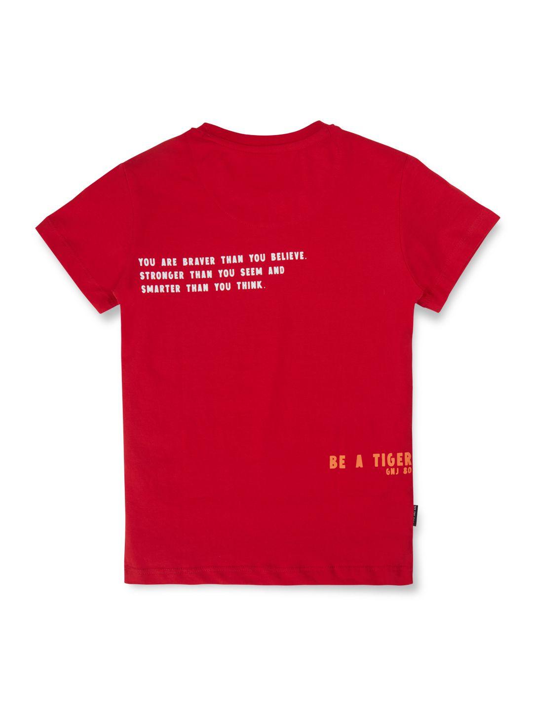gini and jony boys typography printed t-shirt