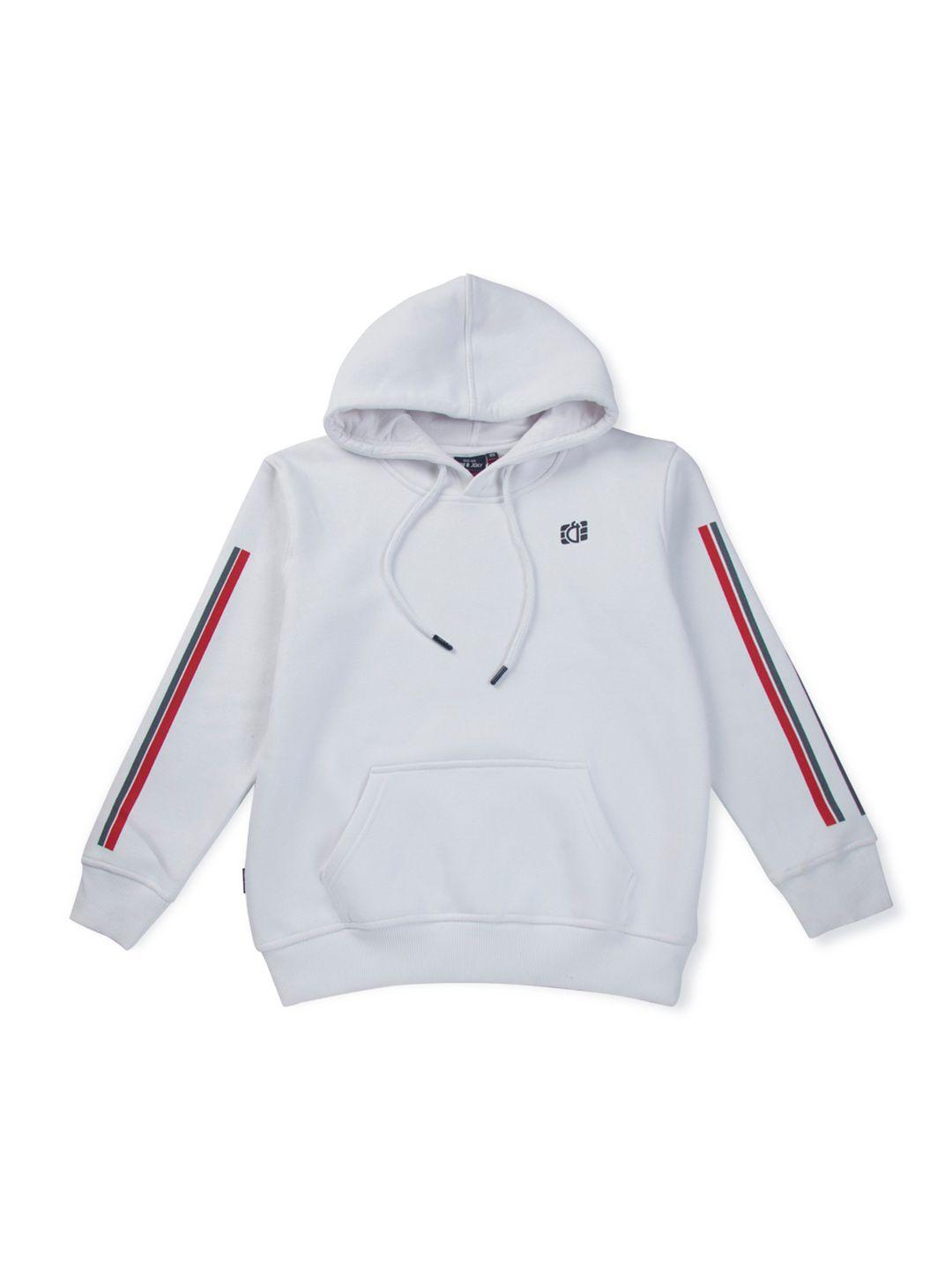 gini and jony boys white fleece sweatshirt