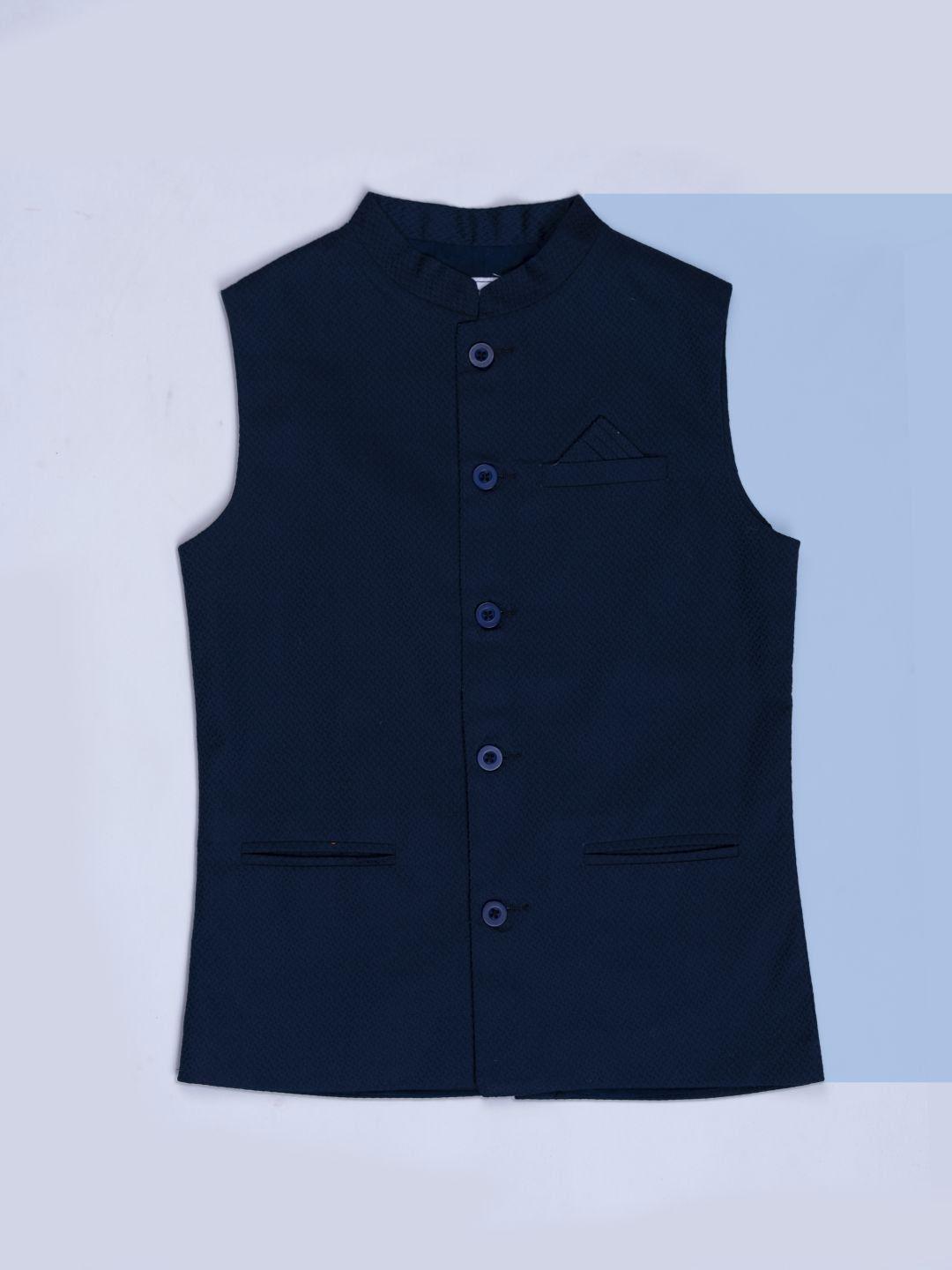 gini and jony boys woven design nehru jacket