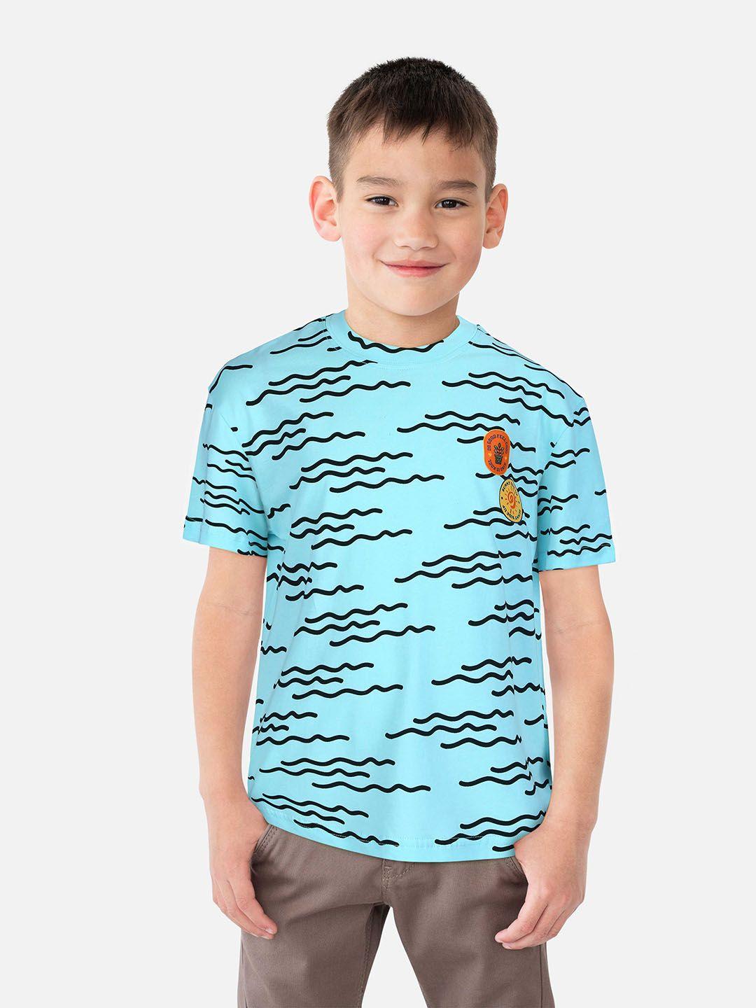 gini and jony infant boys abstract printed cotton t-shirt