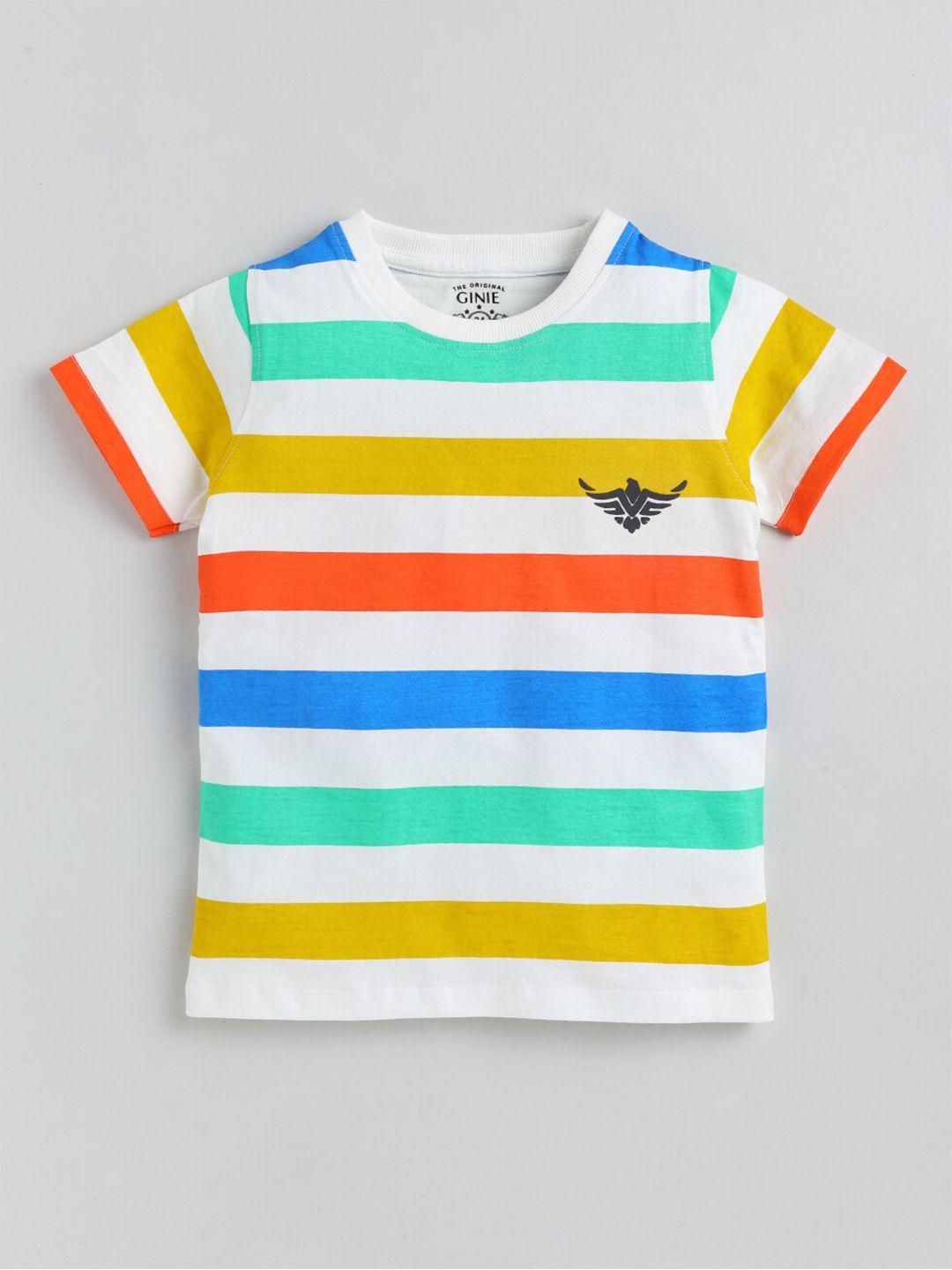 ginie boys striped cotton casual t-shirt