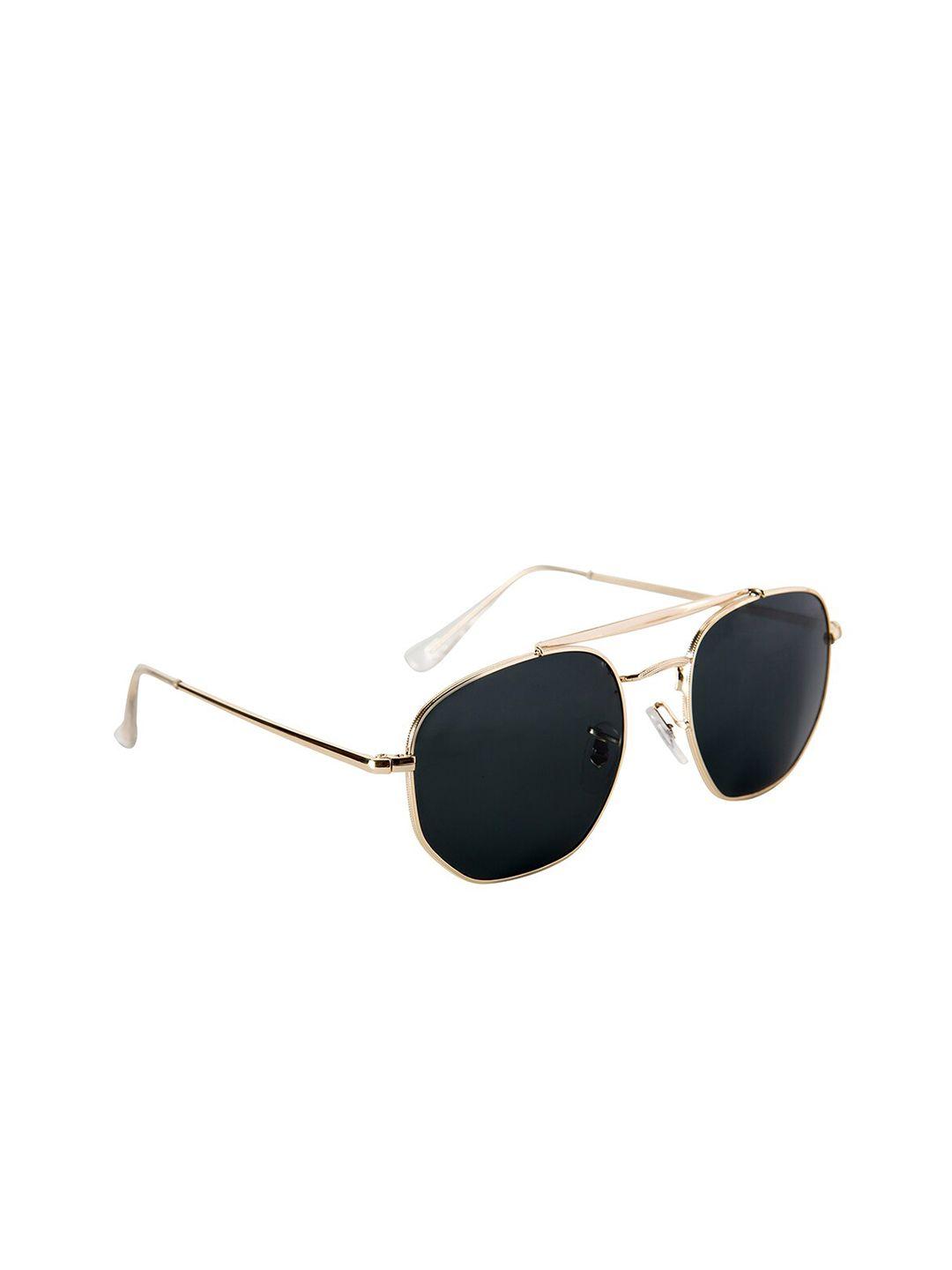 gio collection men black aviator sunglasses with uv protected lens gm3648c02