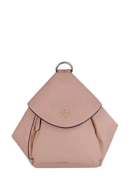 gio collection pink solid backpack