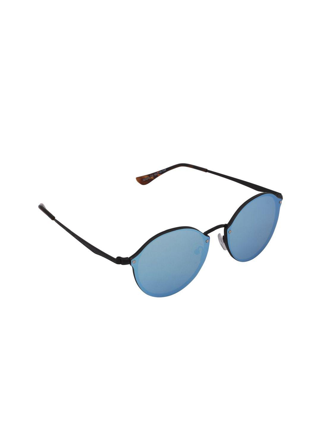 gio collection women blue round sunglasses g0024c03