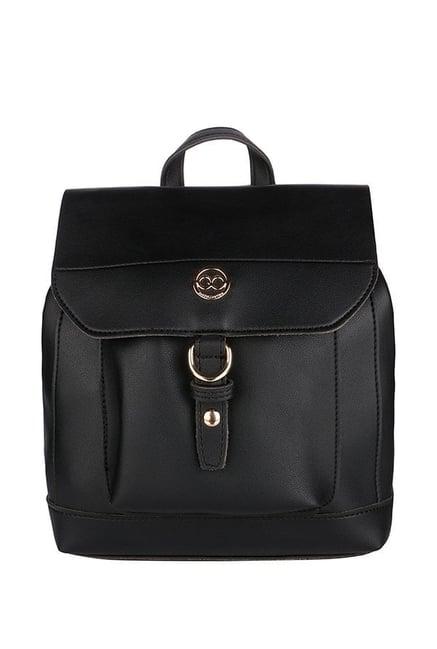 gio collection black solid backpack