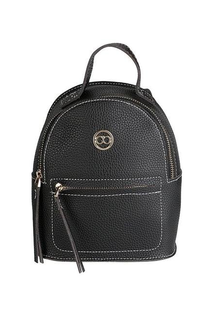 gio collection black stitched backpack