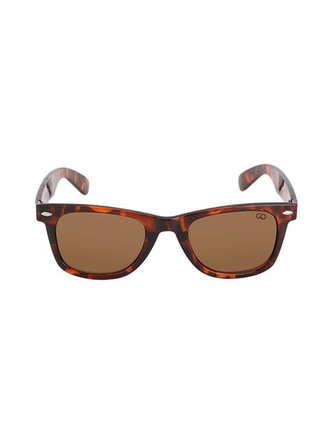 gio collection g3891dbrw brown wayfarer