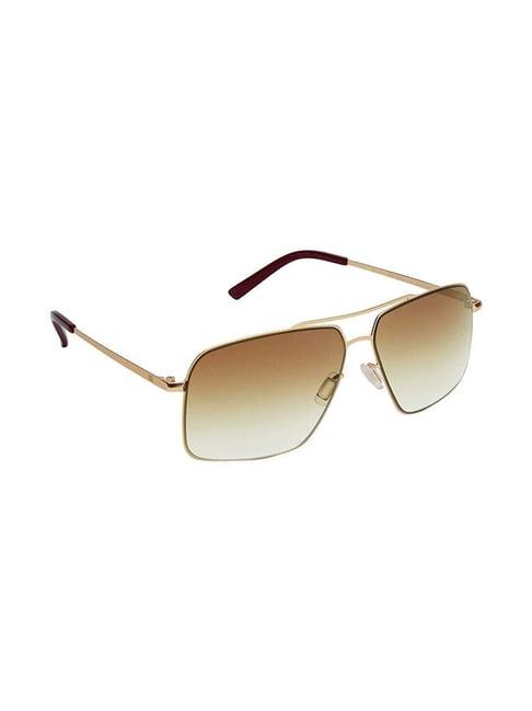 gio collection gm6203c10 brown square sunglasses