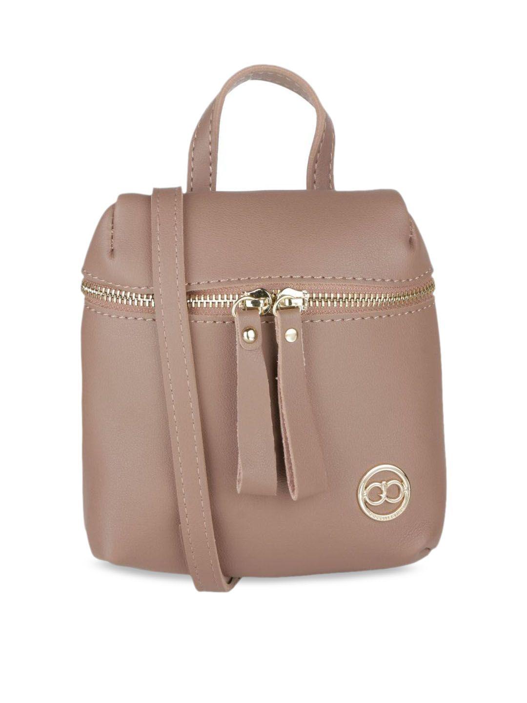 gio collection pink solid shoulder bag